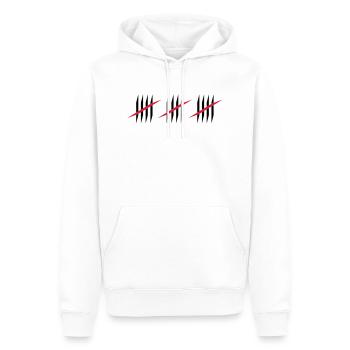 15 - Sweat à capuche Premium bio Homme - blanc - Devant - Nico (187cm)