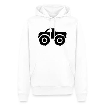 Monster Truck - Männer Premium Bio Hoodie - Weiß - Vorne - Nico (187cm)