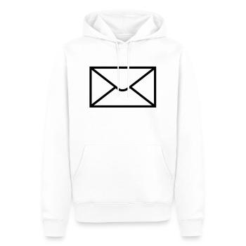 mail_post__f1 - Männer Premium Bio Hoodie - Weiß - Vorne - Nico (187cm)