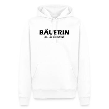 Bäuerin aus Leidenschaft - Männer Premium Bio Hoodie - Weiß - Vorne - Nico (187cm)