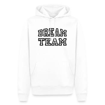 Dream Team - Sweat à capuche Premium bio Homme - blanc - Devant - Nico (187cm)