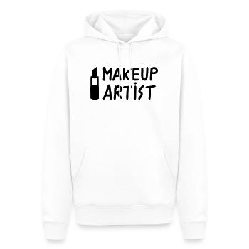 Lippenstift Makeup Artist - Männer Premium Bio Hoodie - Weiß - Vorne - Nico (187cm)