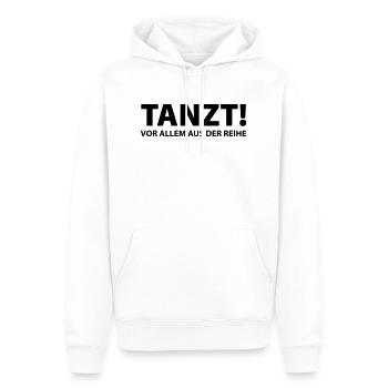 Tanzt! – vor Allem aus der Reihe (dh) - Männer Premium Bio Hoodie - Weiß - Vorne - Nico (187cm)