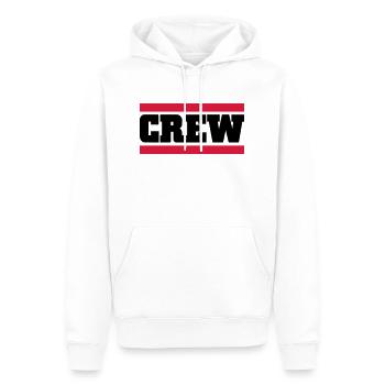 crew - Sweat à capuche Premium bio Homme - blanc - Devant - Nico (187cm)