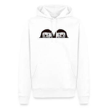 frères cachent équipe 2 copains bébé bande dessiné - Sweat à capuche Premium bio Homme - blanc - Devant - Nico (187cm)