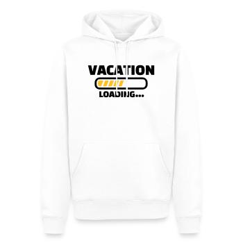 Urlaub - Männer Premium Bio Hoodie - Weiß - Vorne - Nico (187cm)