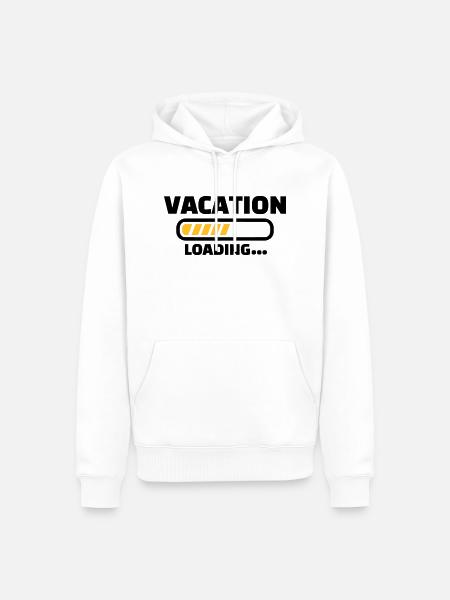 Urlaub - Männer Premium Bio Hoodie - Weiß