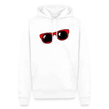 sonnenbrille - Männer Premium Bio Hoodie - Weiß - Vorne - Nico (187cm)