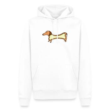 Gastronome - Sweat à capuche Premium bio Homme - blanc - Devant - Nico (187cm)