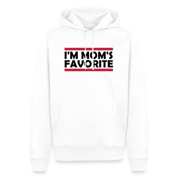 I m mom s - Männer Premium Bio Hoodie - Weiß - Vorne - Nico (187cm)