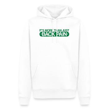 Its More Than Just Back Pain, Scoliosis Awareness4 - Men’s Premium Organic Hoodie - white - Front - Nico (187cm)