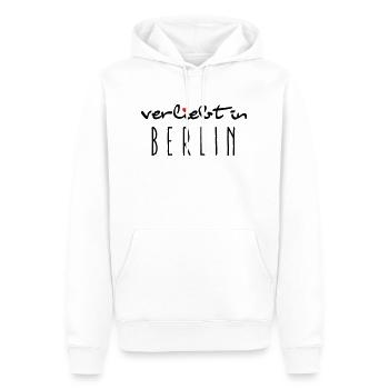 verliebt in Berlin - I love It - Männer Premium Bio Hoodie - Weiß - Vorne - Nico (187cm)