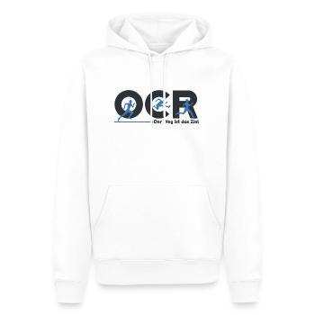 ocr obstacle race Hindernislauf mud run - Männer Premium Bio Hoodie - Weiß - Vorne - Nico (187cm)