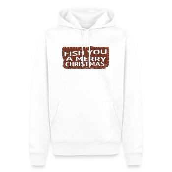 Bande dessinée Poisson Bateau de pêche Anniversaire idée cadeau - Sweat à capuche Premium bio Homme - blanc - Devant - Nico (187cm)