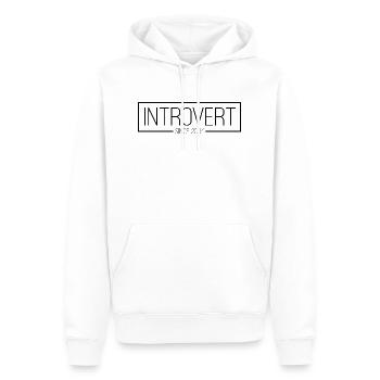 Introvert since 2004 black - Men’s Premium Organic Hoodie - white - Front - Nico (187cm)