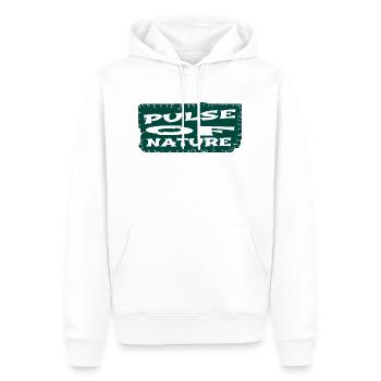 present idea jokes rhythm of life exploration - Men’s Premium Organic Hoodie - white - Front - Nico (187cm)