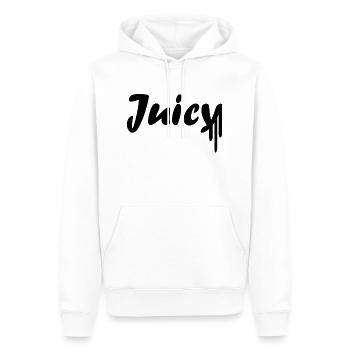 Juicy - Men’s Premium Organic Hoodie - white - Front - Nico (187cm)