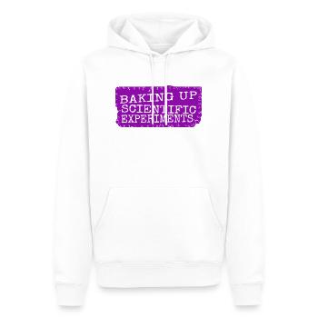 Baking Tips Scientific Discoveries Cool - Men’s Premium Organic Hoodie - white - Front - Nico (187cm)