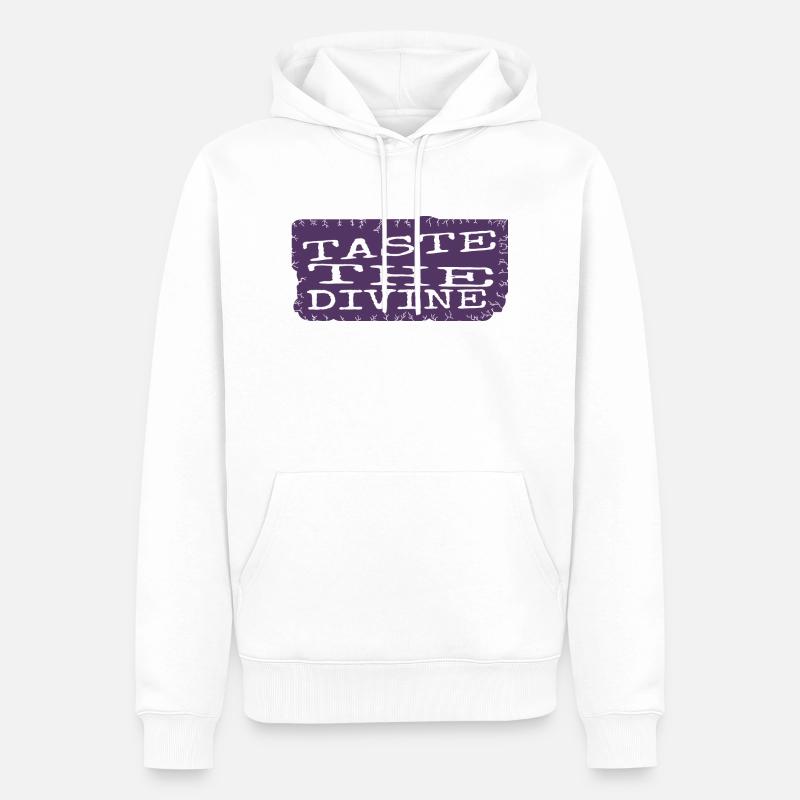 delightful dining cool culinary indulgence - Männer Premium Bio Hoodie - Weiß