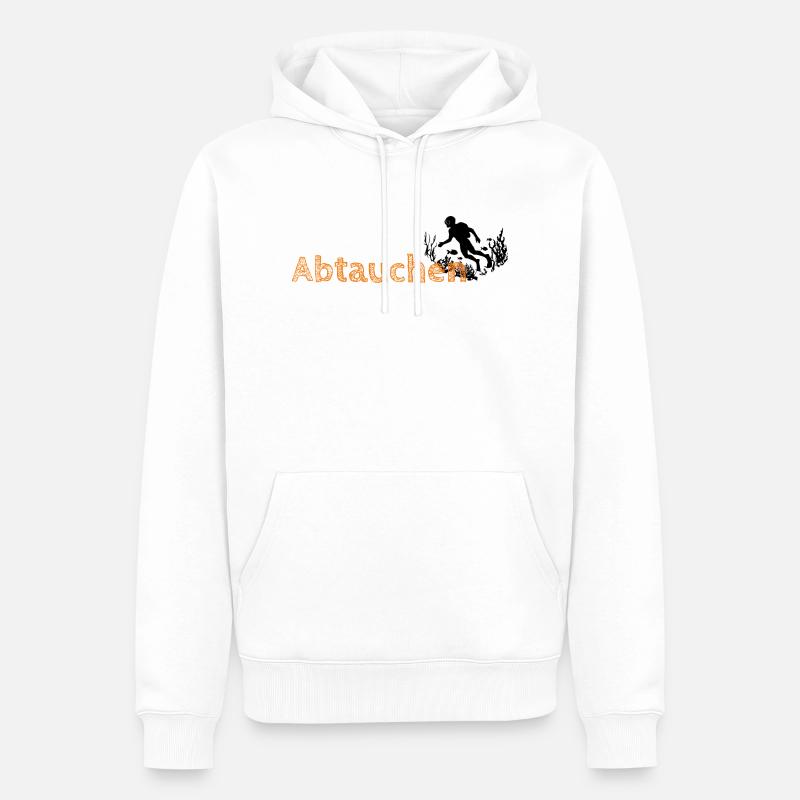 Manchmal will ich einfach abtauchen - Männer Premium Bio Hoodie - Weiß