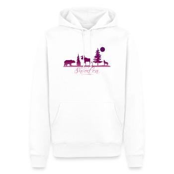 Sweden Sweden Viking Norden Scandinavia Midsummer - Men’s Premium Organic Hoodie - white - Front - Nico (187cm)