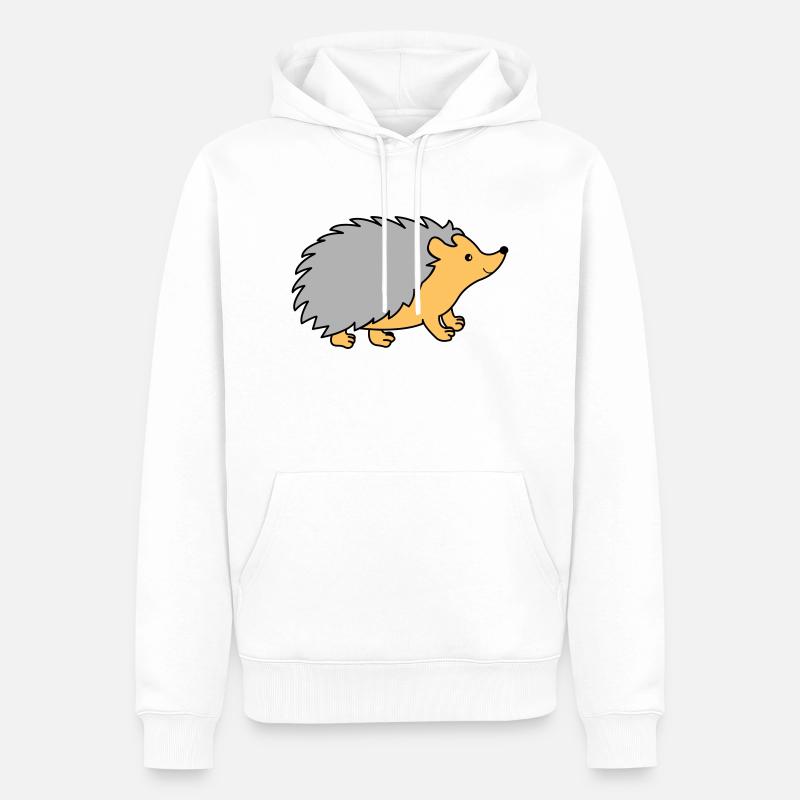 igel comic - Männer Premium Bio Hoodie - Weiß