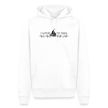 Sailing Water Sports Wind - Men’s Premium Organic Hoodie - white - Front - Nico (187cm)