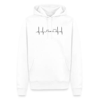 Roma - Männer Premium Bio Hoodie - Weiß - Vorne - Nico (187cm)