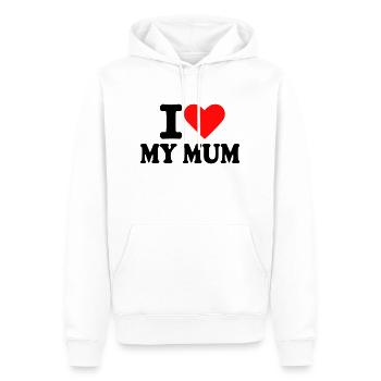 Mutter – Mum - Männer Premium Bio Hoodie - Weiß - Vorne - Nico (187cm)