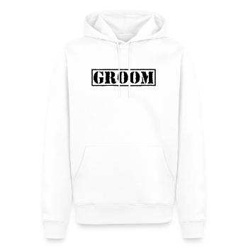 Groom - Männer Premium Bio Hoodie - Weiß - Vorne - Nico (187cm)