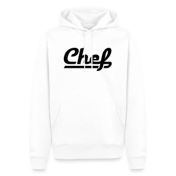 Chef - Sweat à capuche Premium bio Homme - blanc - Devant - Nico (187cm)