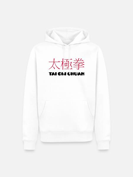 Tai Chi Chuan - Sweat à capuche Premium bio Homme - blanc