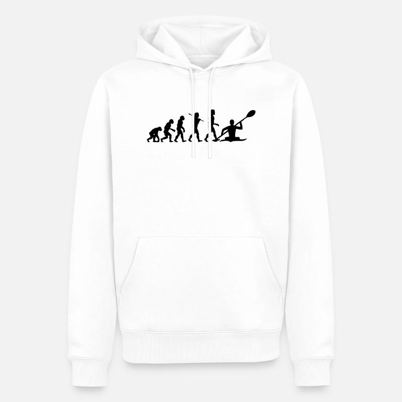 Kayaking - Kayak Evolution - Sweat à capuche Premium bio Homme - blanc