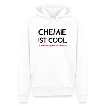 Chemie ist cool - Männer Premium Bio Hoodie - Weiß - Vorne - Nico (187cm)