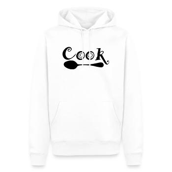 cook - Männer Premium Bio Hoodie - Weiß - Vorne - Nico (187cm)