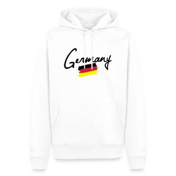 germany - Männer Premium Bio Hoodie - Weiß - Vorne - Nico (187cm)