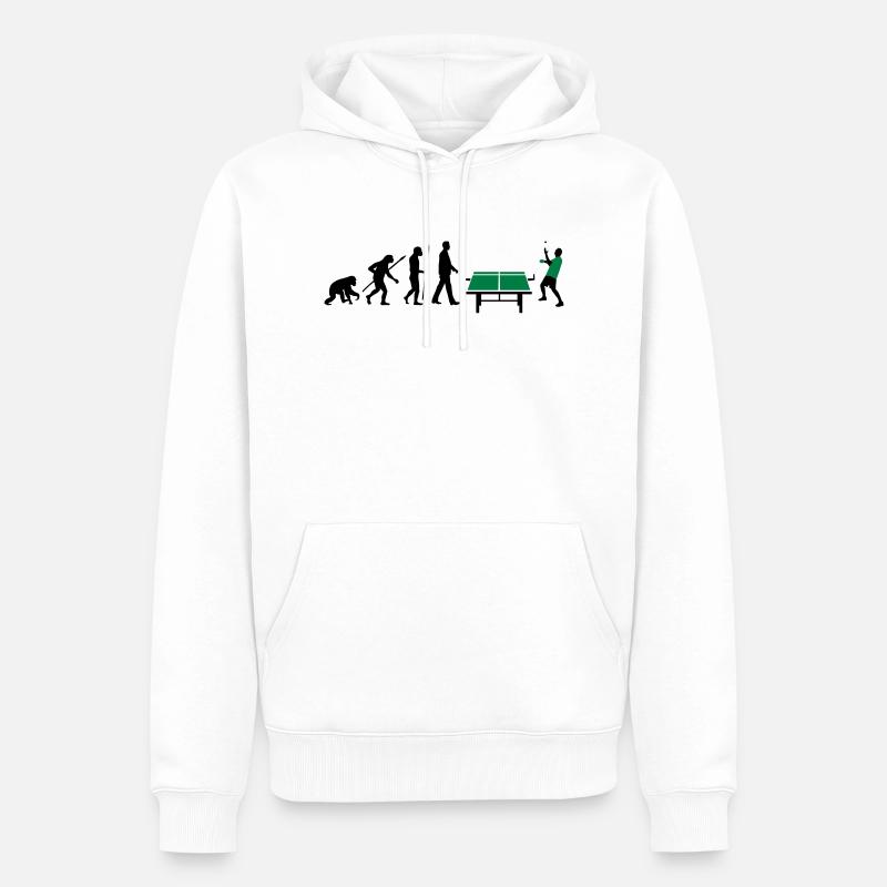 evolution_table_tennis_072012_a_2c - Männer Premium Bio Hoodie - Weiß
