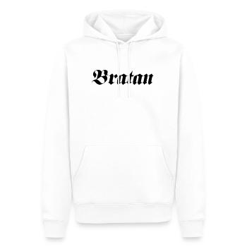 Bratan Jugendwort Jugendsprache - Männer Premium Bio Hoodie - Weiß - Vorne - Nico (187cm)