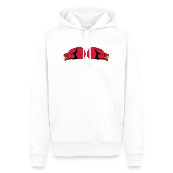 Boxhandschuhe T-Shirts - Sweat à capuche Premium bio Homme - blanc - Devant - Nico (187cm)