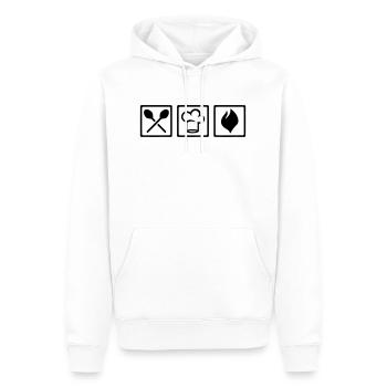 Cook chef - Men’s Premium Organic Hoodie - white - Front - Nico (187cm)