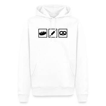 Boulanger - Sweat à capuche Premium bio Homme - blanc - Devant - Nico (187cm)