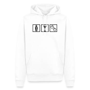 Barkeeper - Männer Premium Bio Hoodie - Weiß - Vorne - Nico (187cm)