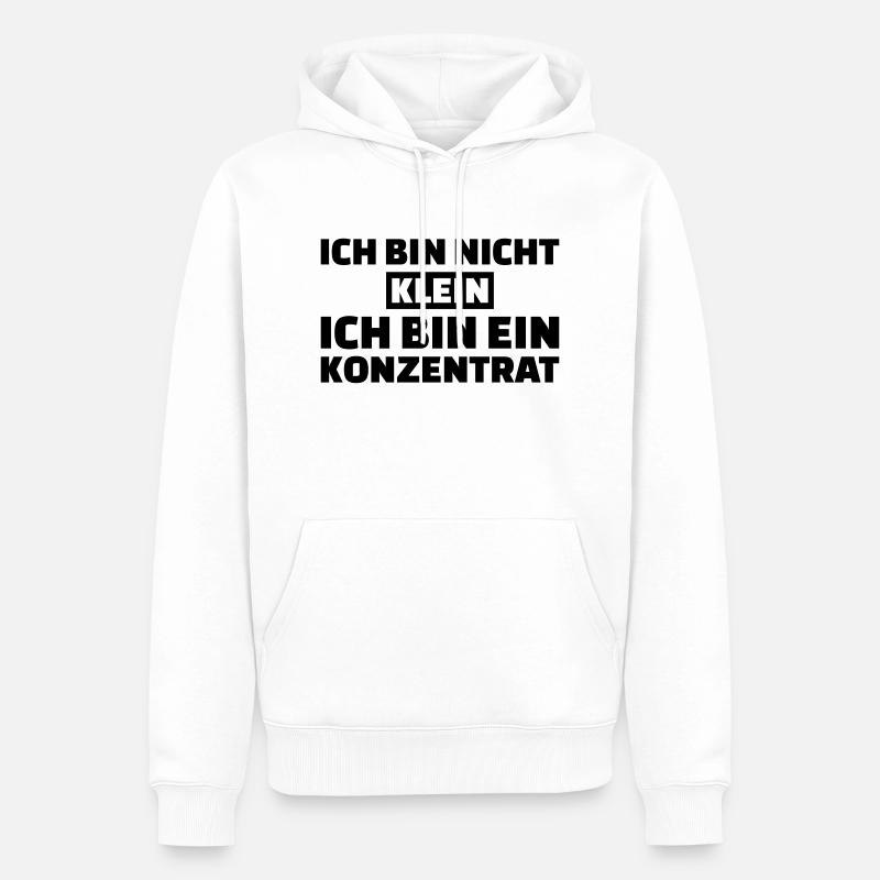 Konzentrat - Männer Premium Bio Hoodie - Weiß
