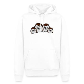 eltern paar pärchen liebe 2 kinder mama papa famil - Männer Premium Bio Hoodie - Weiß - Vorne - Nico (187cm)