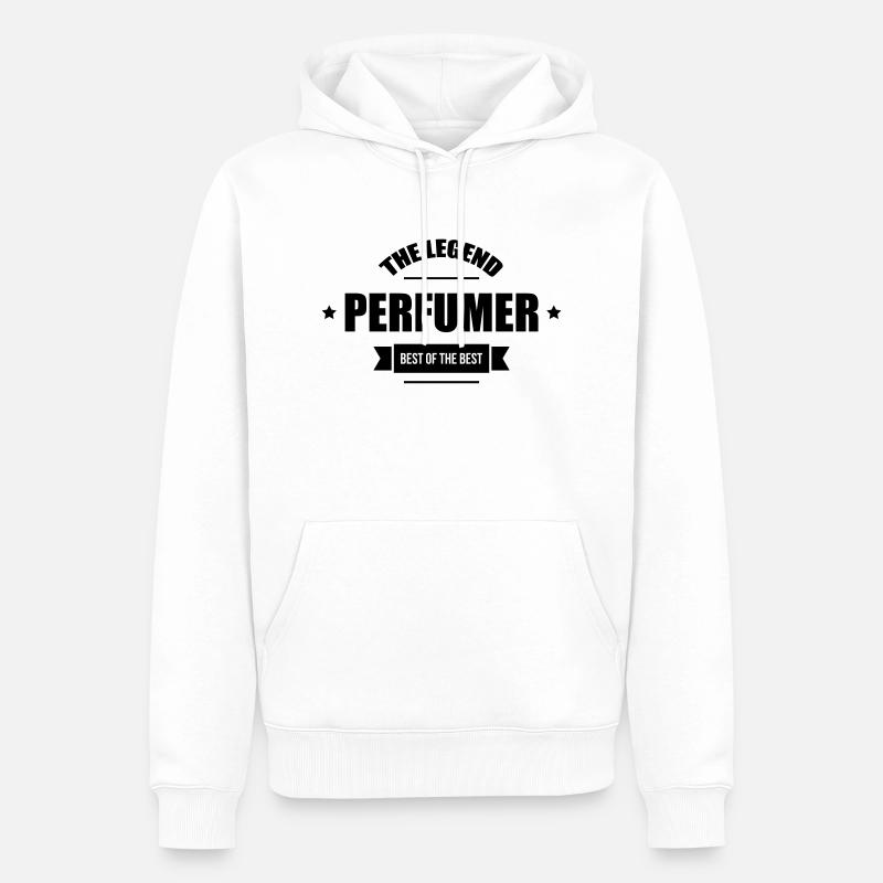 Parfum / Parfumeur / Parfumerie / Perfumer - Sweat à capuche Premium bio Homme - blanc