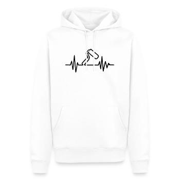 Maler - Männer Premium Bio Hoodie - Weiß - Vorne - Nico (187cm)