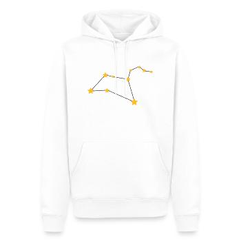 Leo Zodiac Constellation - Männer Premium Bio Hoodie - Weiß - Vorne - Nico (187cm)