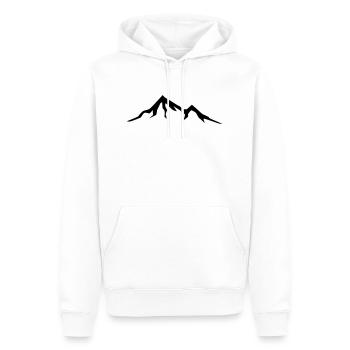 Mountains, Alps, Switzerland, Alpen, Berge, Hiking - Sweat à capuche Premium bio Homme - blanc - Devant - Nico (187cm)