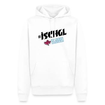 ischgl 2019 herzchen - Männer Premium Bio Hoodie - Weiß - Vorne - Nico (187cm)
