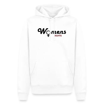 Frauenrechte, Frauen, Frauenrechte Hoodies, Frau - Männer Premium Bio Hoodie - Weiß - Vorne - Nico (187cm)
